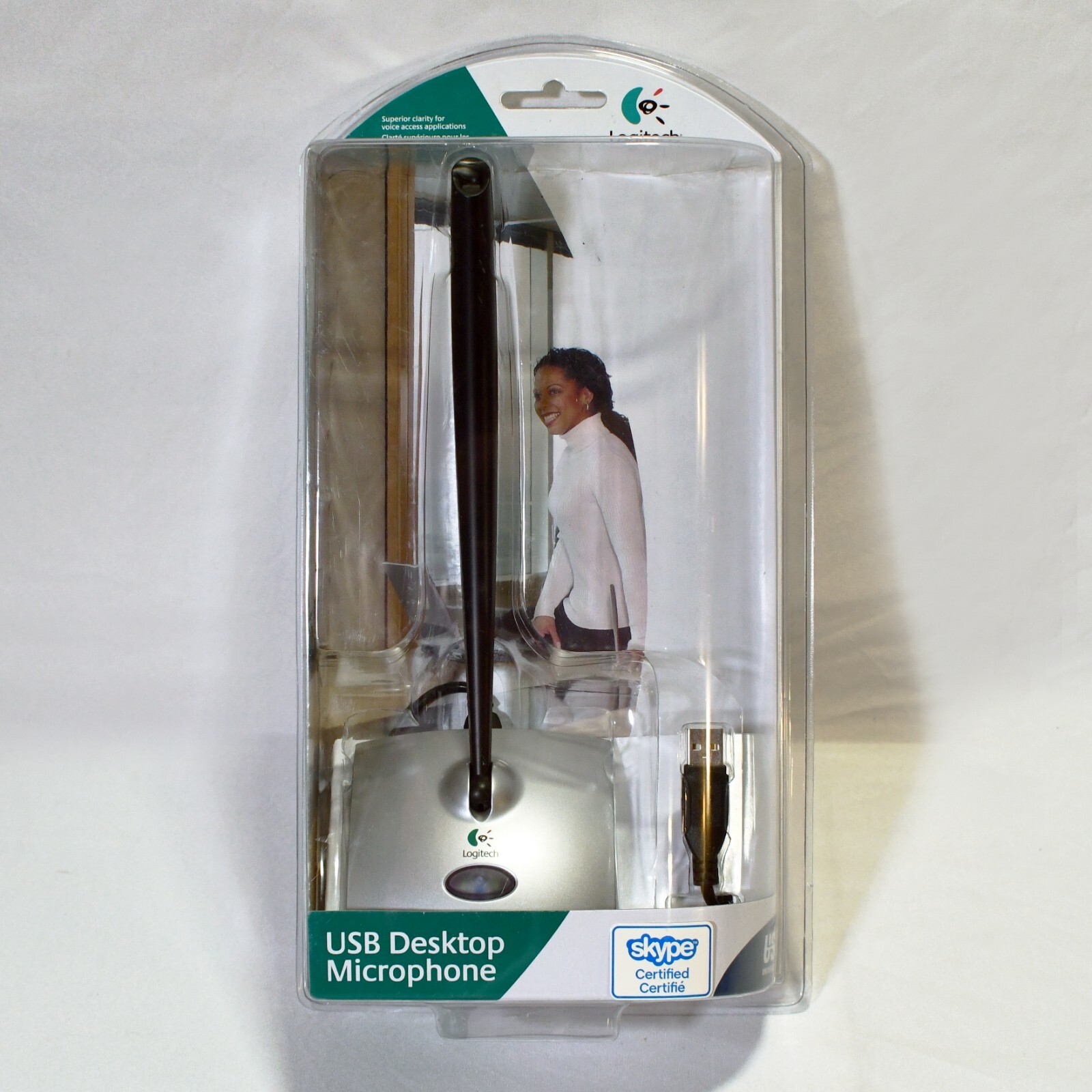 Logitech Consumer USB Desktop Microphone Pivoting Noise Canceling For PC/Mac 325