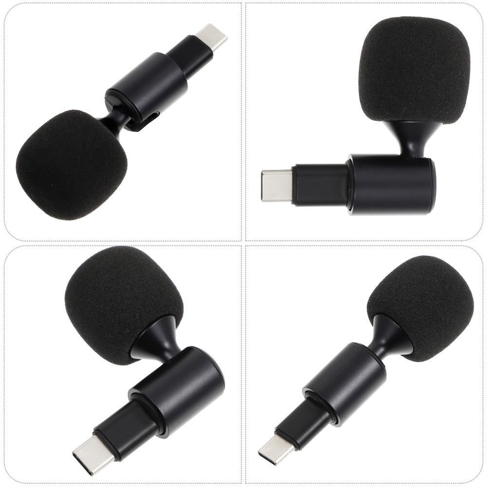 1Pc Type-C Microphone Bendable Microphone USB C Plug Speaker USB C Mic