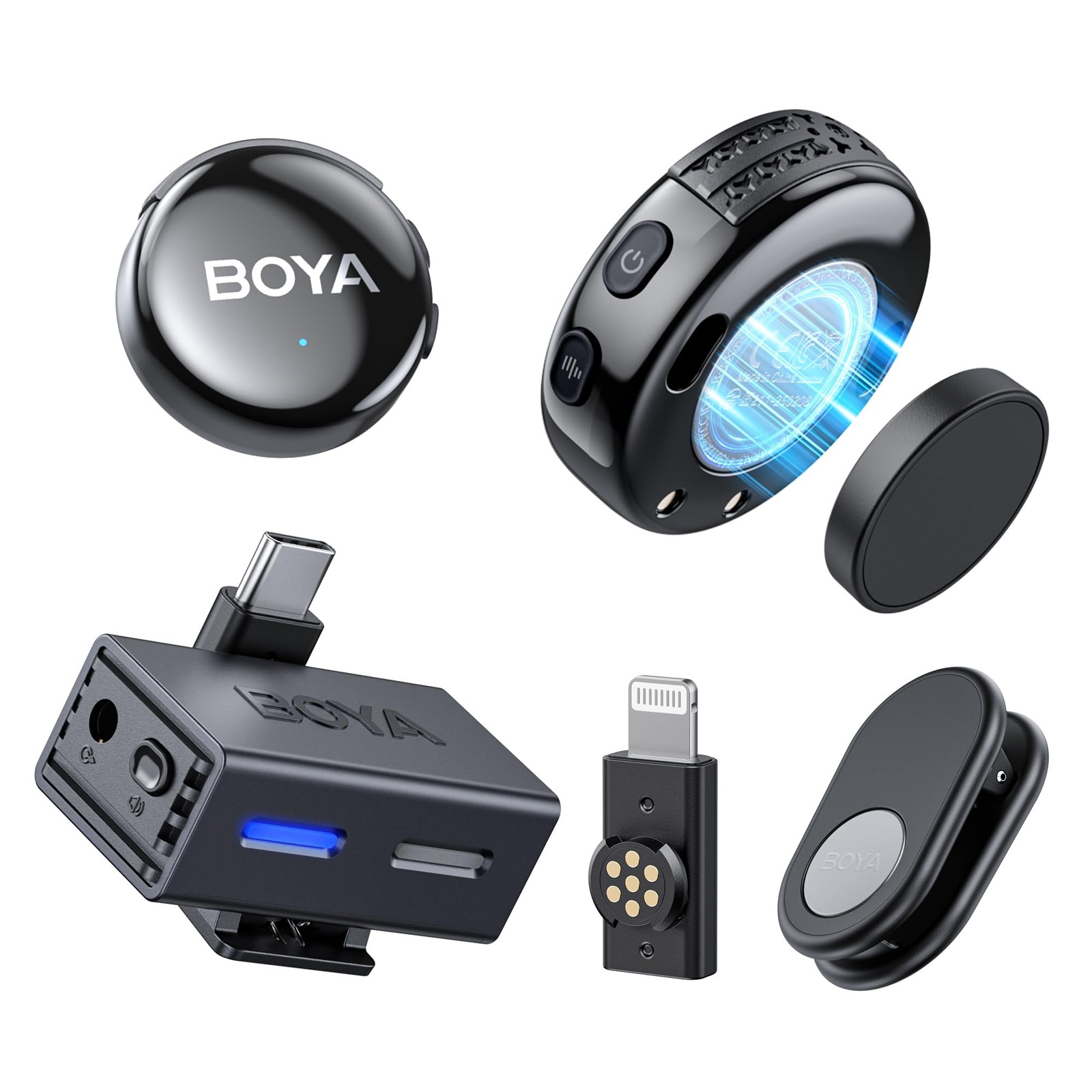 BOYA BOYALINK 3 Wireless Mic Type-C Lightning 3.5mm