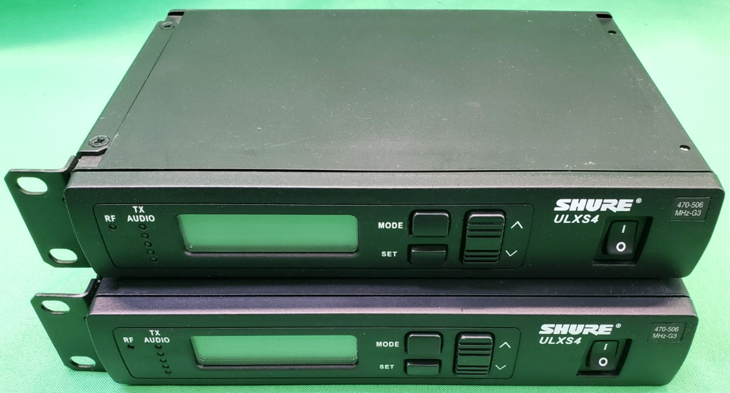 *LOT OF 2* Shure ULXS4 470-506 Wireless Standard Receiver