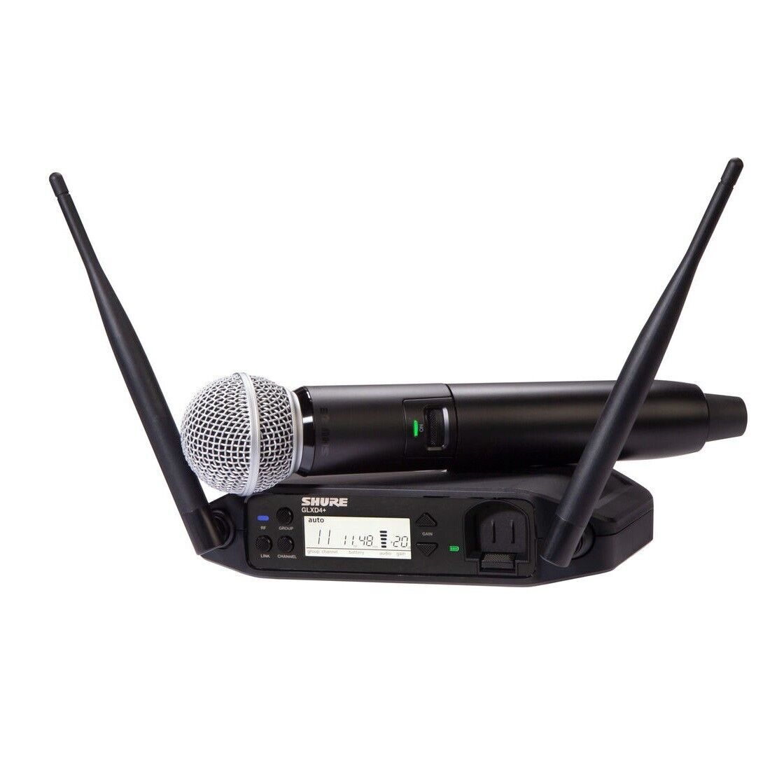 Shure GLXD24+/SM58-Z3 Digital Wireless Handheld System w SM58 Vocal Microphone