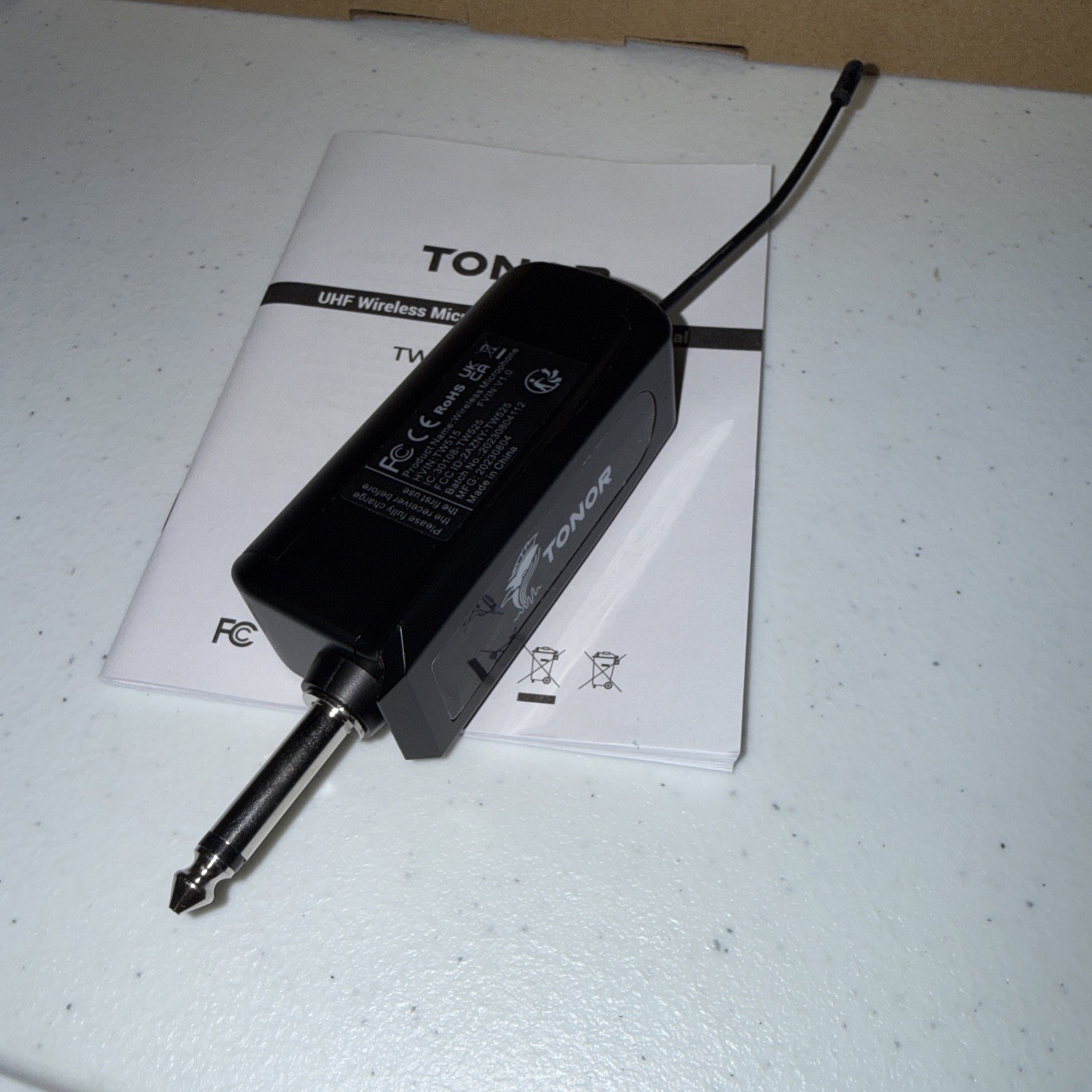 Tonor Wireless Handheld Microphone with Mini Receiver – Black TW515