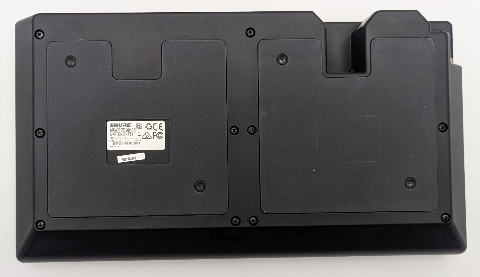 Shure MXWNCS8 8-Port Network Station Dock + 8x MXW6/C Z10 Wireless Transmitters