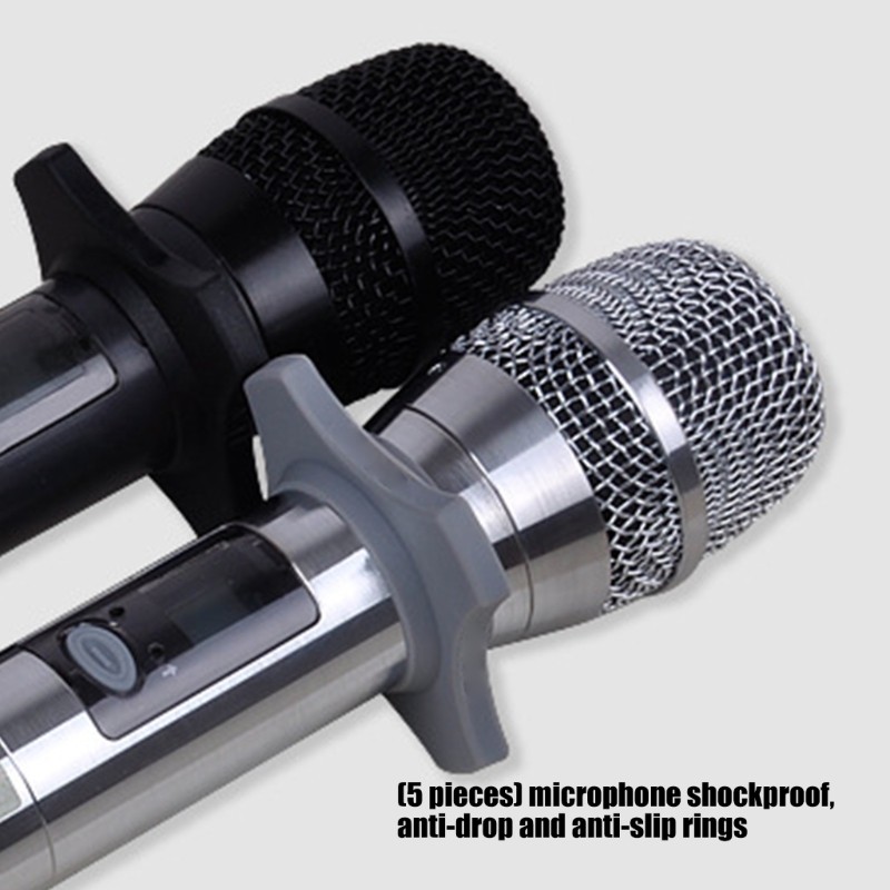 5Pcs Silicone Microphone Sleeves Microphone Holder Sleeve Microphone Protective