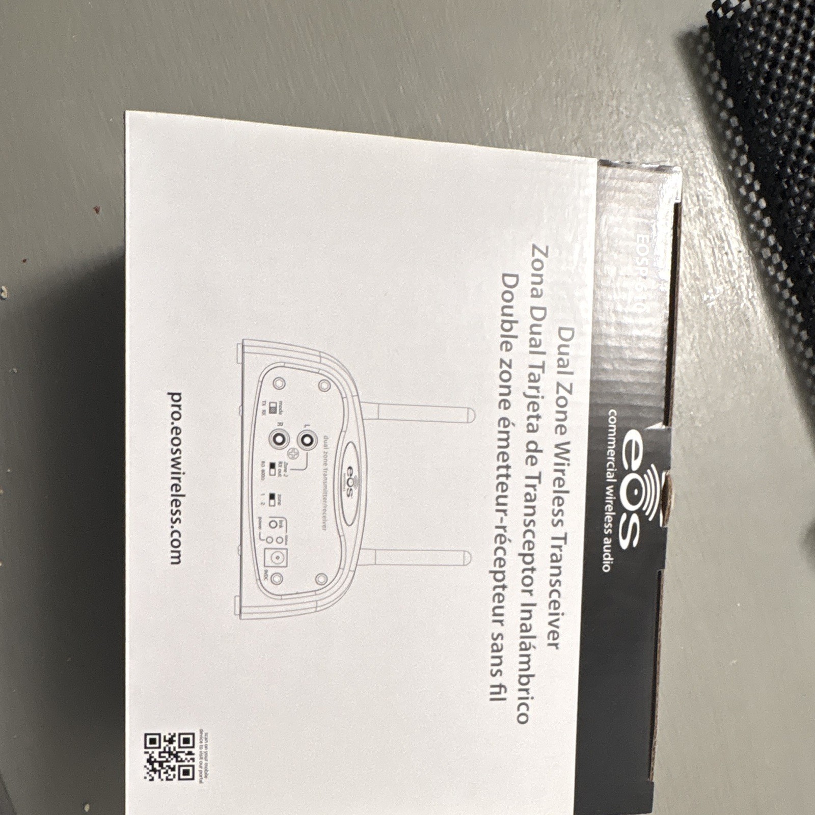 EOS EOSP-610 Dual Zone Commercial Wireless Audio Transceiver Black/White
