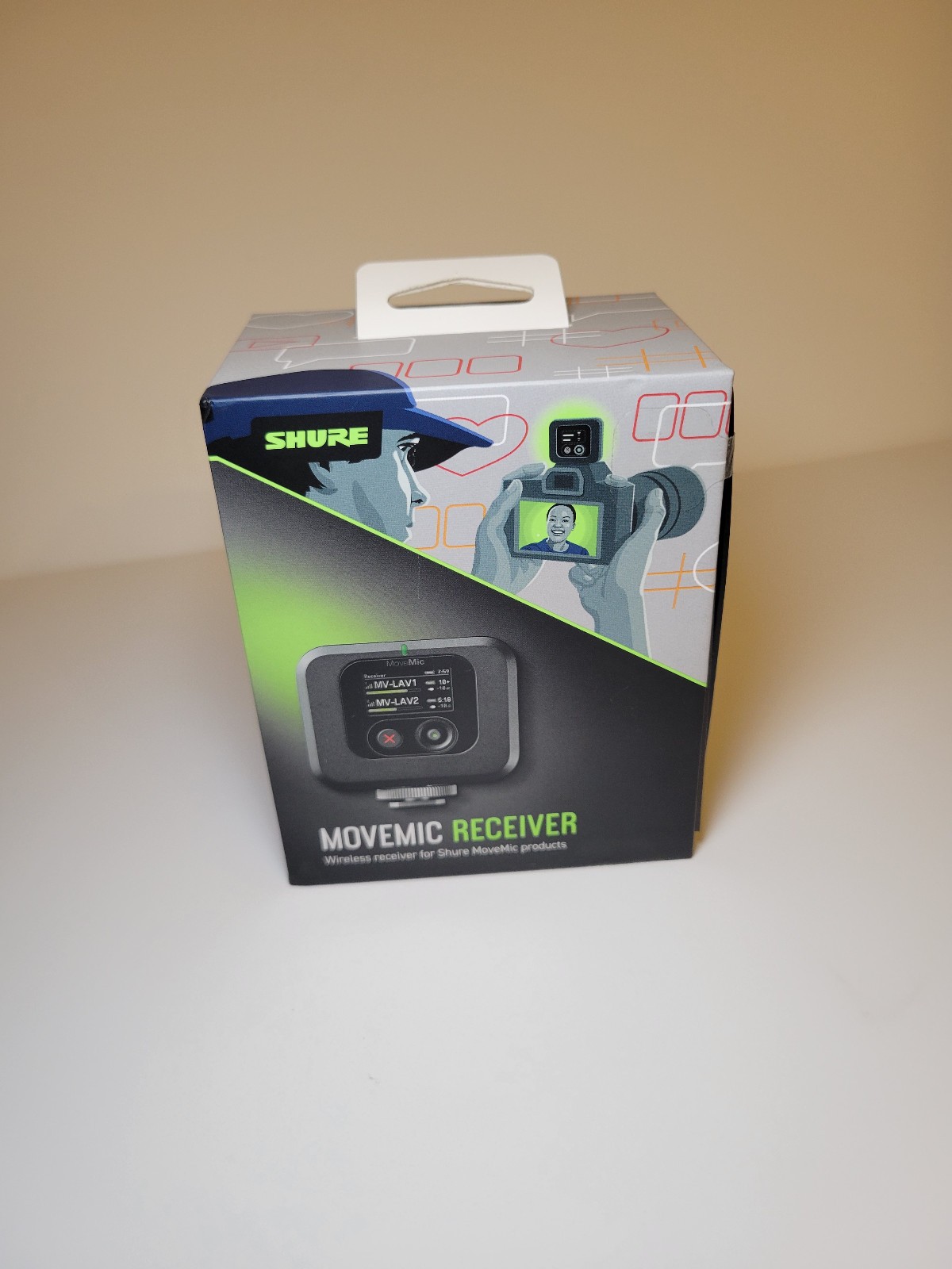 Shure MoveMic Wireless Microphone Receiver for Cameras & Mobile Devices