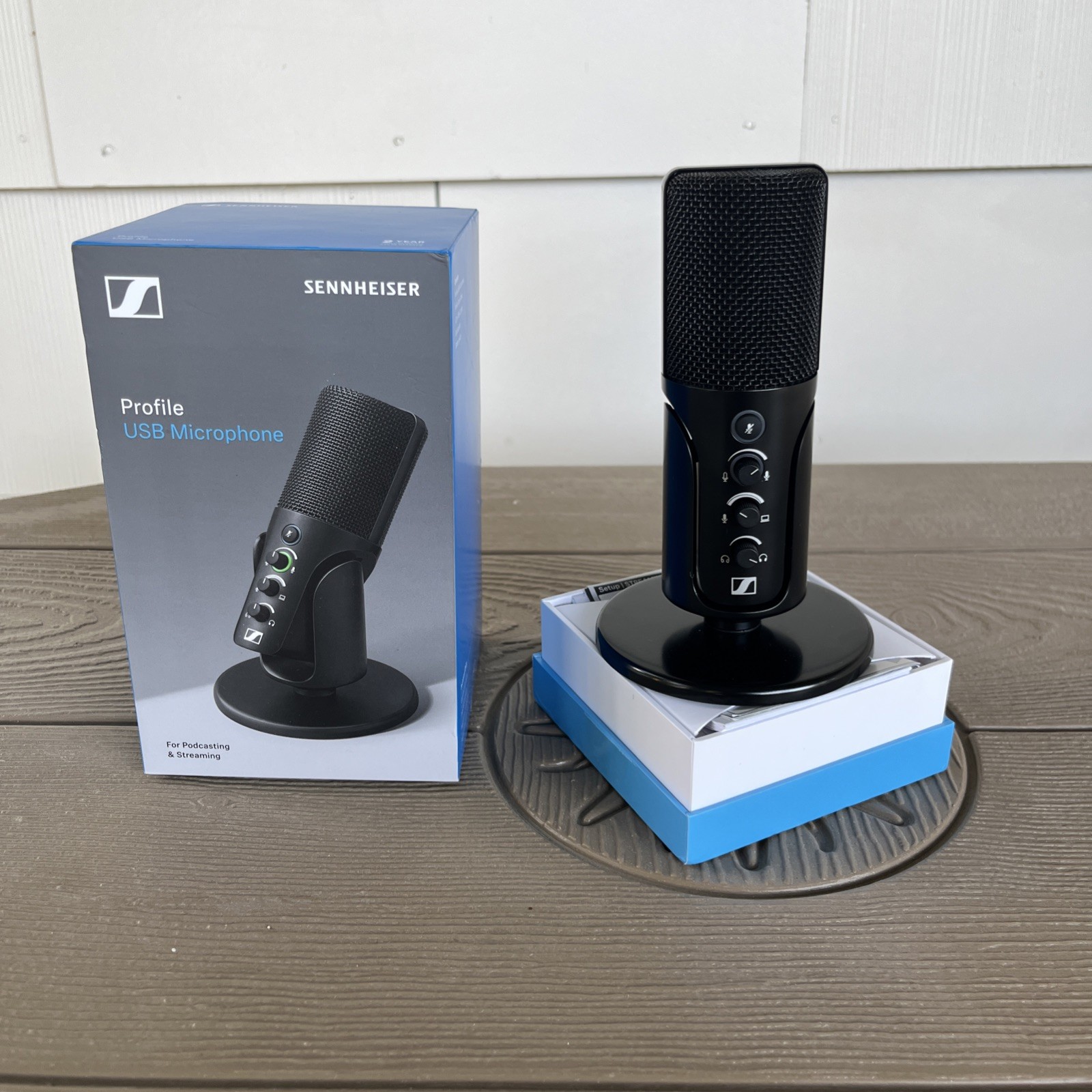 Sennheiser Profile USB-C Microphone Podcast Streaming w/ Desktop Stand & Cable