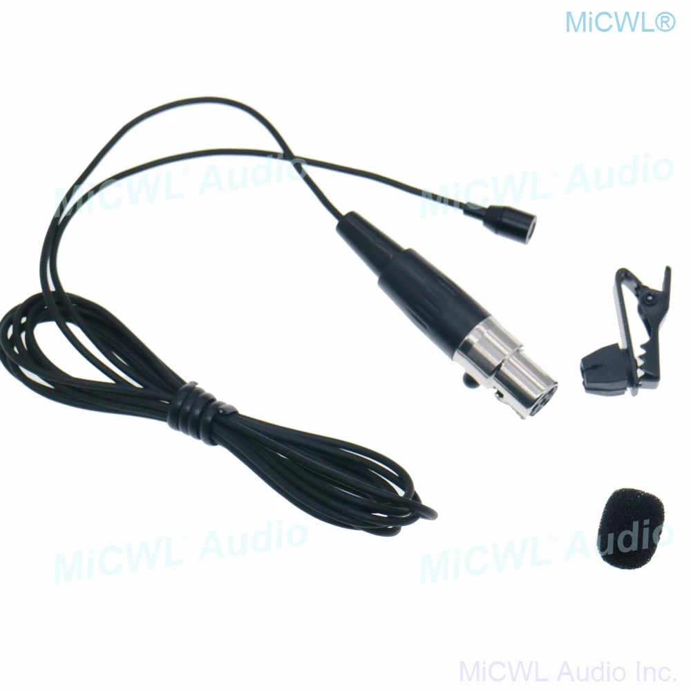 ME5 Mini Tie Clip Lavalier Audio Microphone for AKG Samson Gemini TA3F 3Pin
