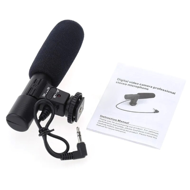 3.5mm Microphone External Stereo For Camcorders