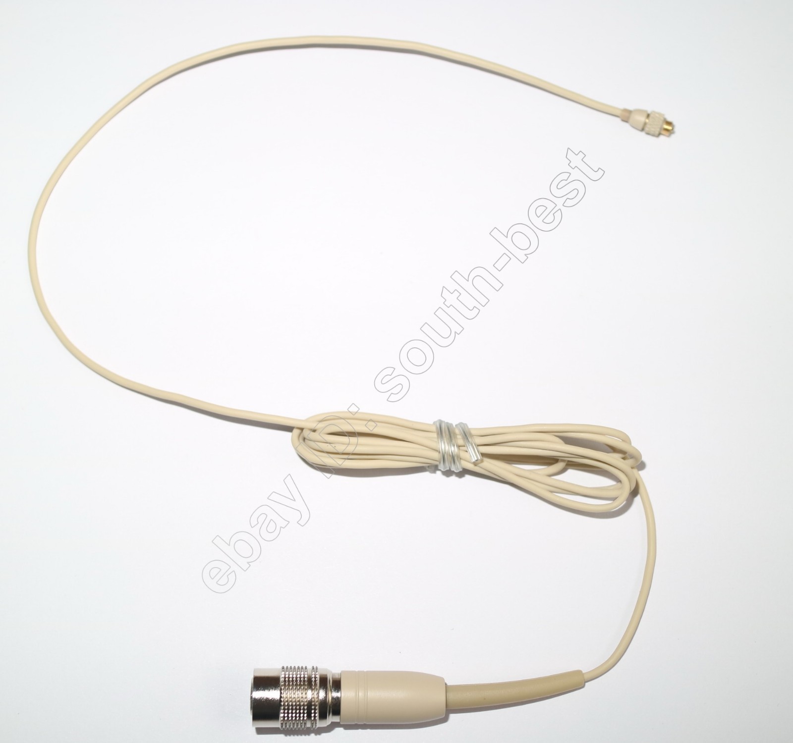 Beige Detachable Wireless Headset Microphone Mics For Audio-Technica Hirose 4Pin