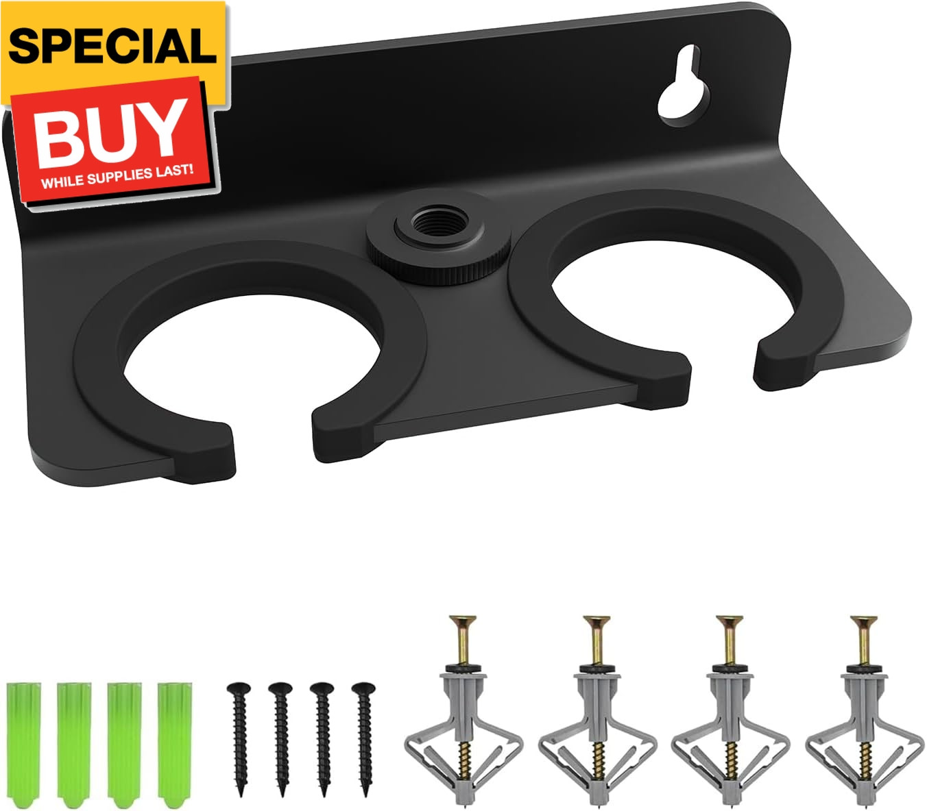 Multi microphone holder for wall (Aluminum) for Handheld Dynamic Wired and Wirel