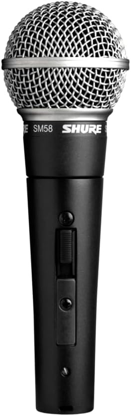 Shure SM58S Dynamic Cardioid Vocal Microphone On Off