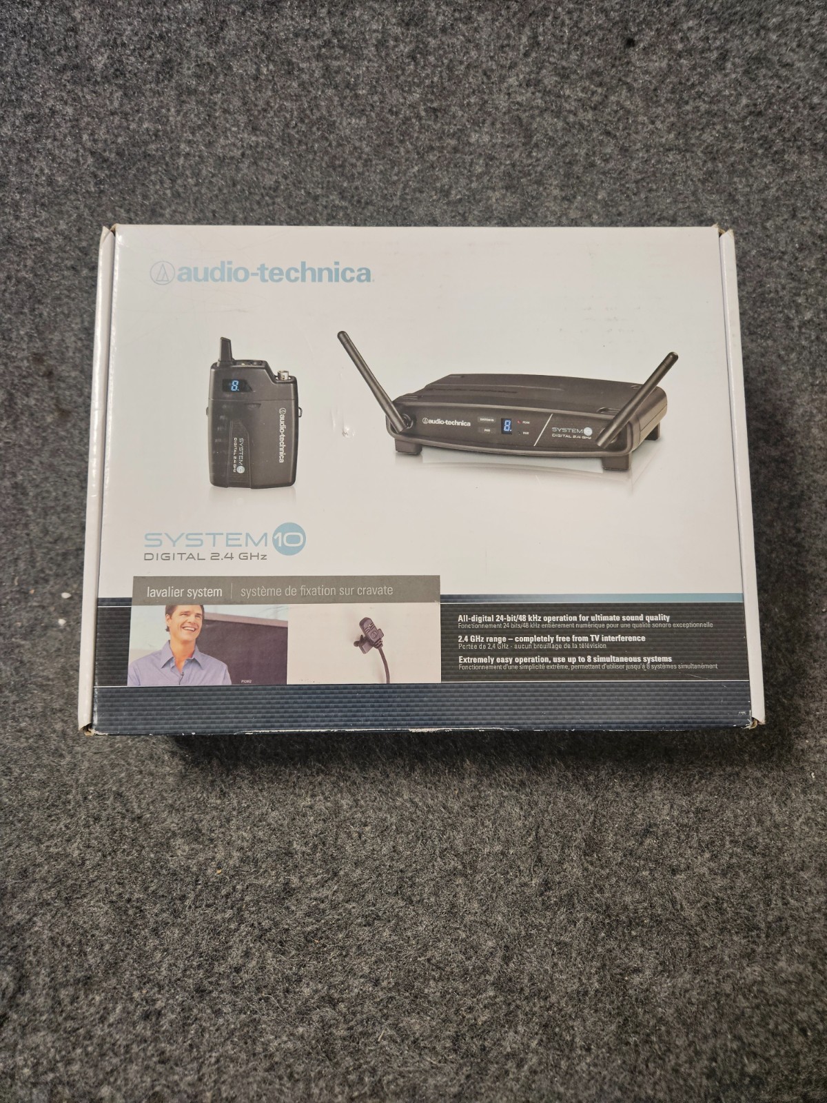 OPEN BOX Audio-Technica ATW-1101/L System 10 Wireless Lavalier Microphone System