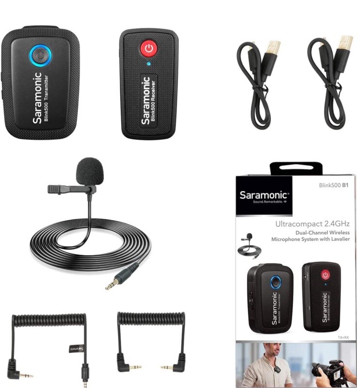 Saramonic Blink 500 B1 TX+RX 2.4GHz Micro-Wireless Lavalier System