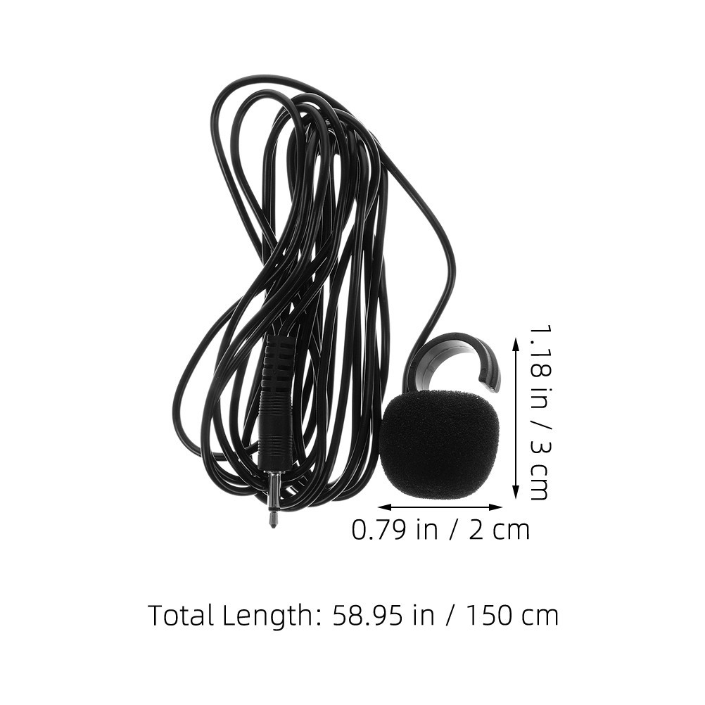 Black Durable ABS Mini Instrument Microphone for Finger Wind Instruments