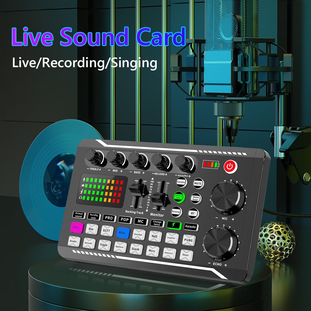 Suspension Microphone Kit Professional Sound Card & Microphone & Mic Arm Br ZCXX