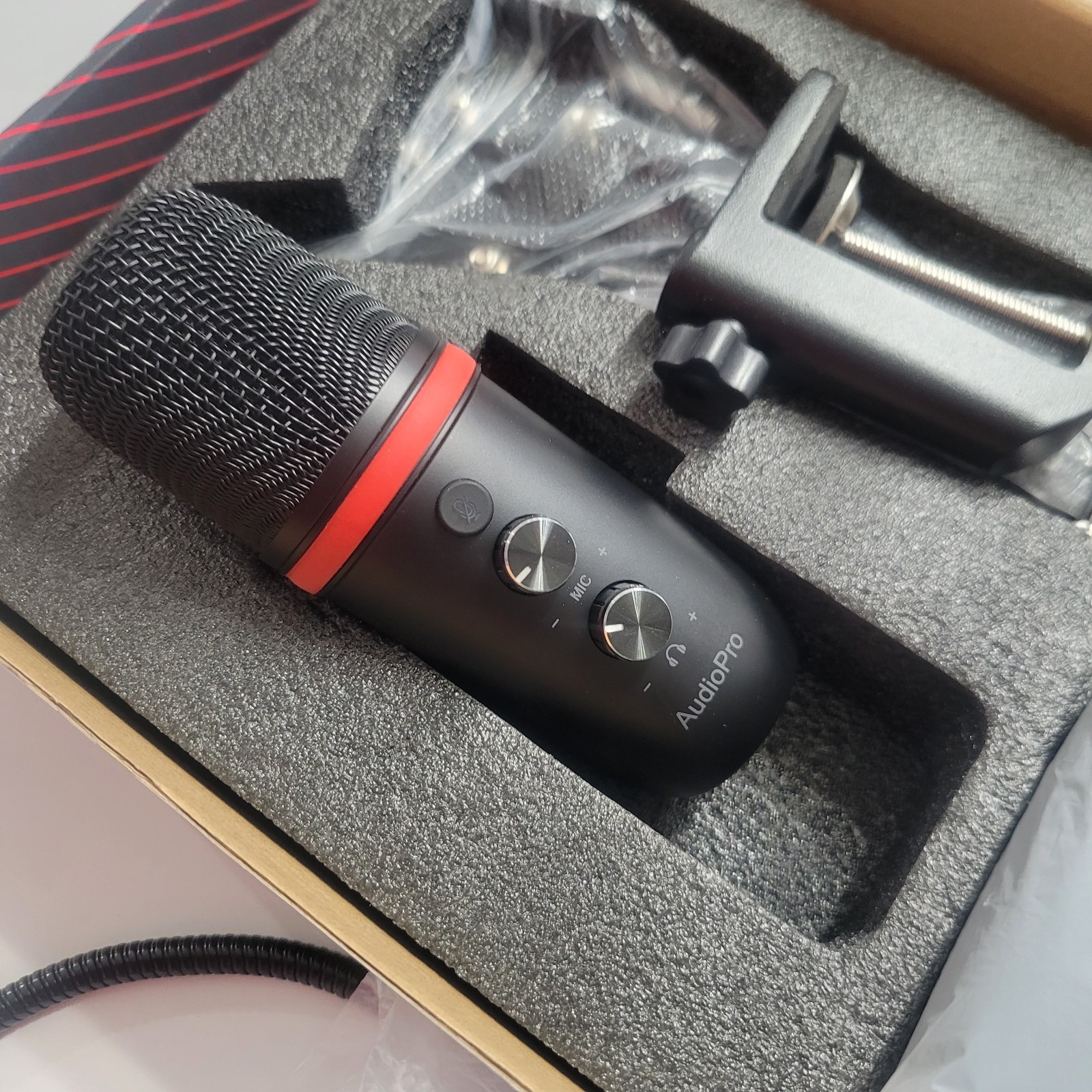 AudioPro Studio Recording Microphone Condenser Mic for Podcasting Streaming