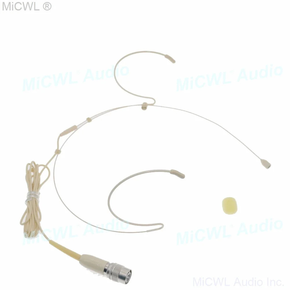 ATW200 Double Ear Hook Headset Microphone for Audio Technica BeltPack