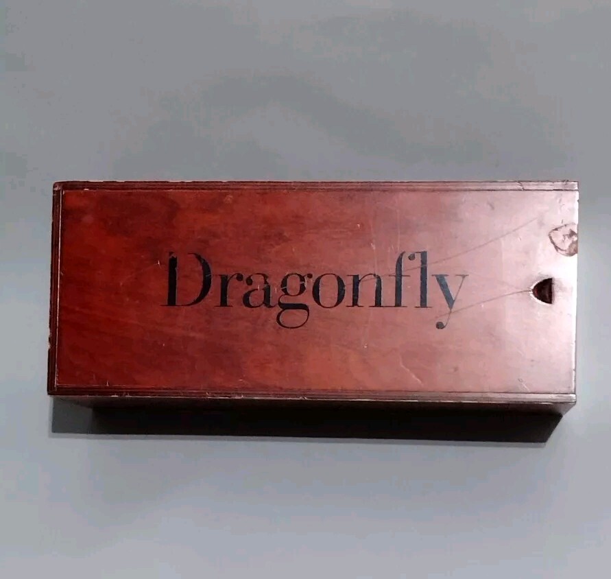 Blue Dragonfly Condenser Microphone w/wooden storage box! -LL