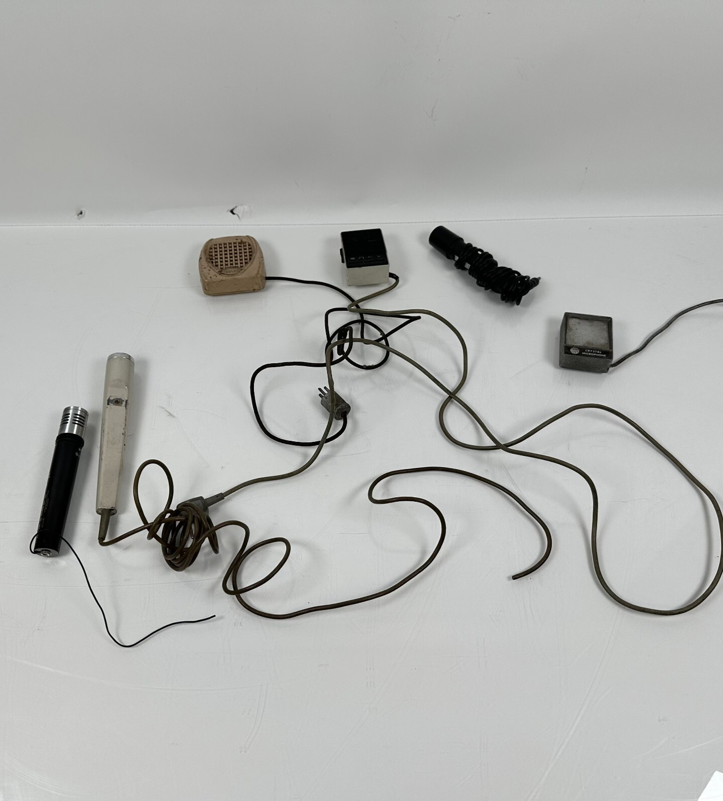 (Lot of 6) Vintage Microphones Sony F66S, Turner, Thord Test, MEP 9109, Craig