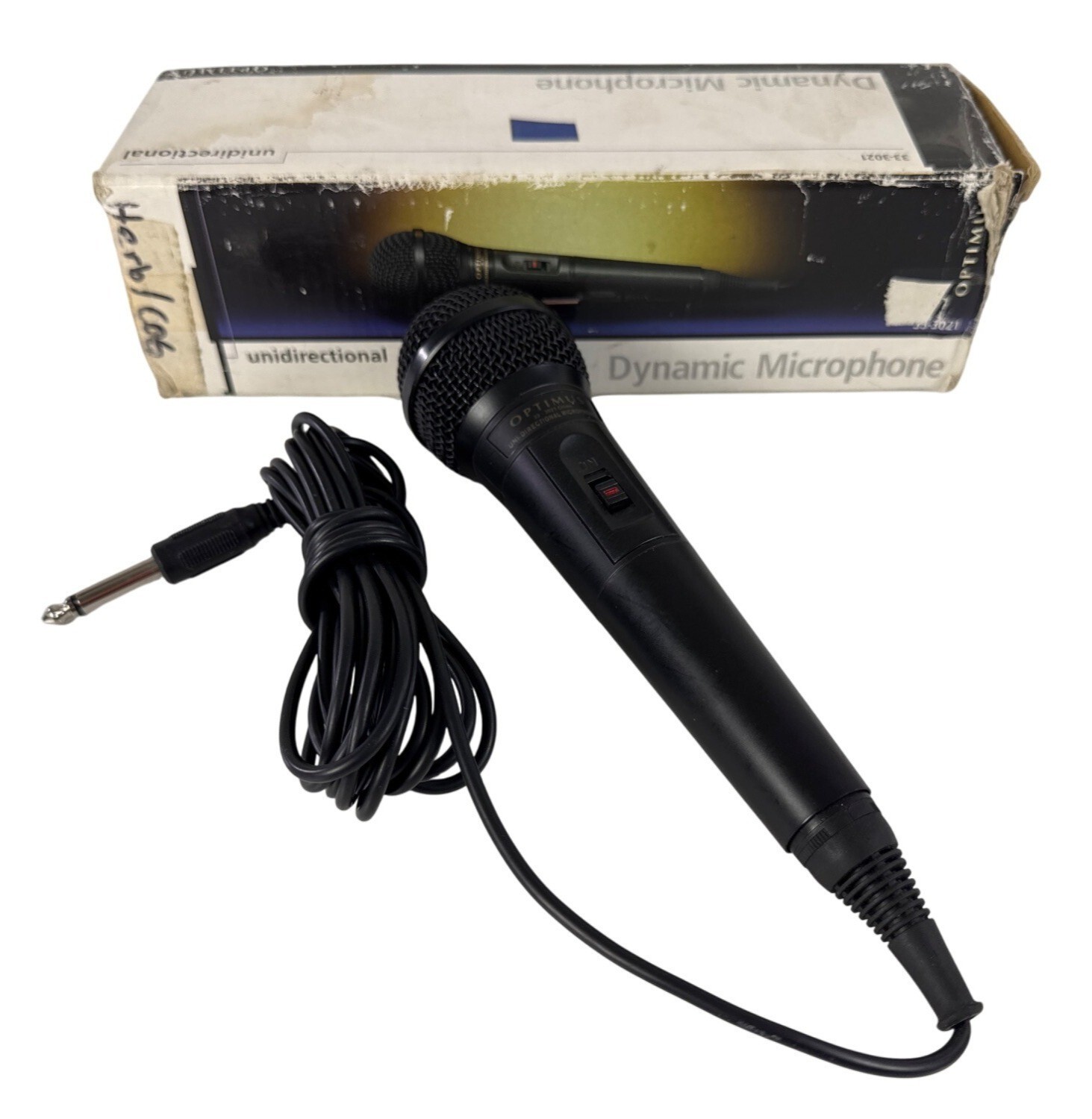 RadioShack Optimus 33-3021 Dynamic Wired Uni Directional Microphone 12′ Cable