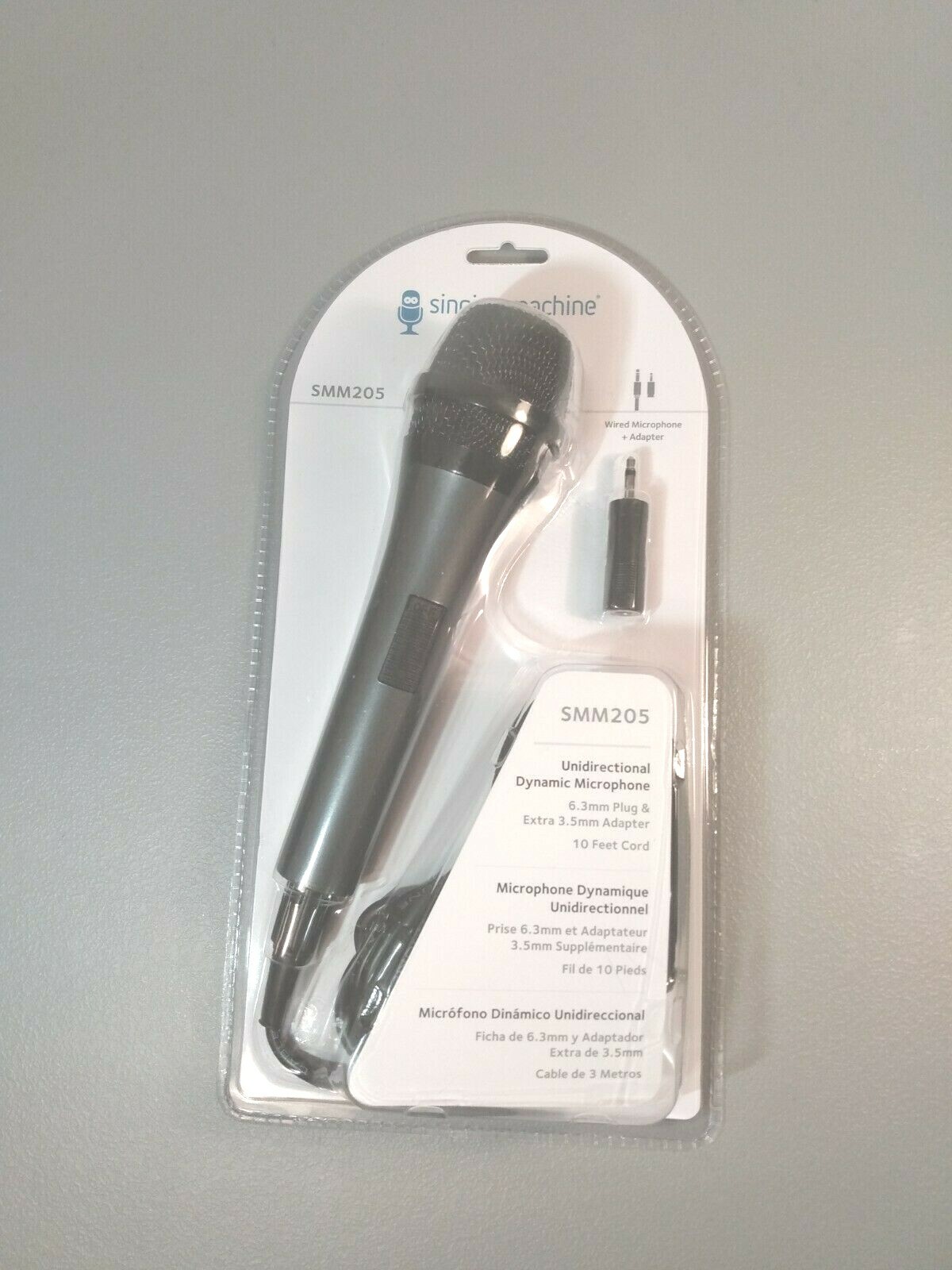 The Singing Machine SMM205 Dynamic Professional Microphone 10 ft. cord