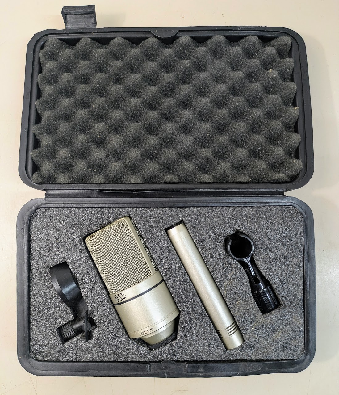 MXL 990/991 Condenser Microphones Recording Kit In Box With Carrying Case