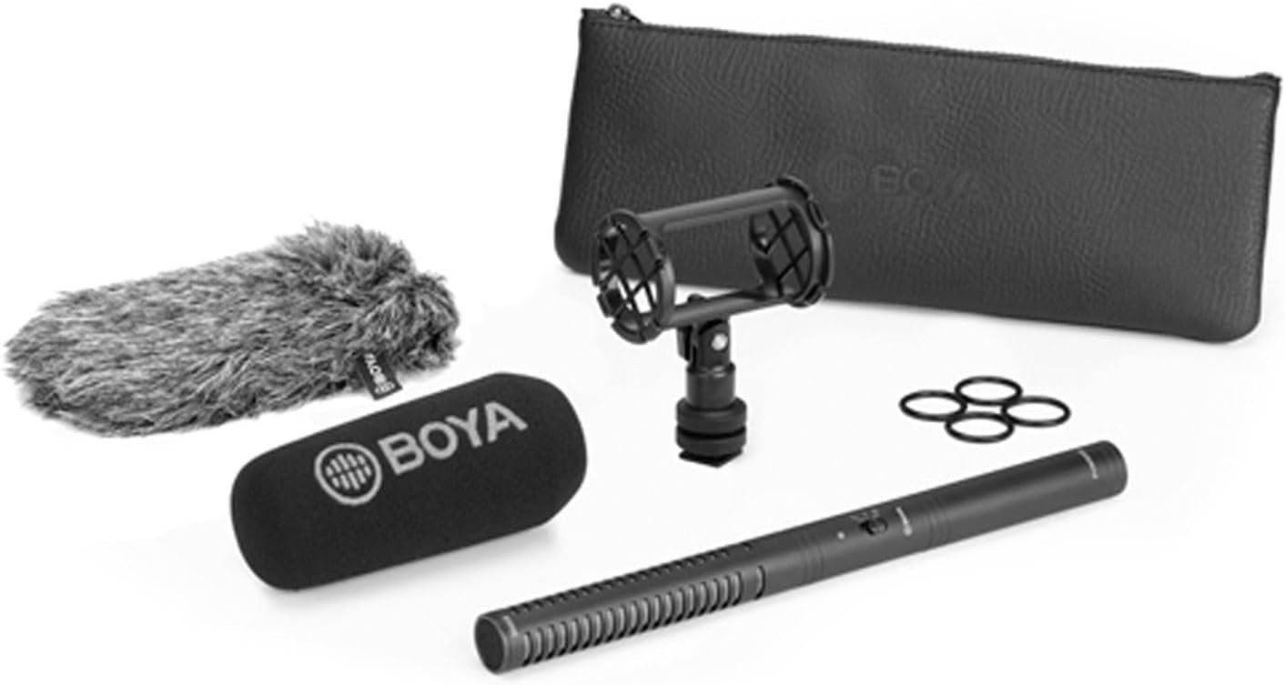 BOYA BY-PVM3000S Professional XLR Shotgun Microphone Kit