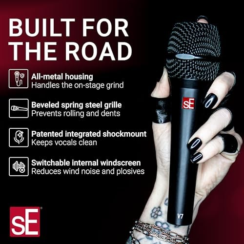 sE Electronics V7 Handheld Supercardioid Dynamic Microphone (Black)