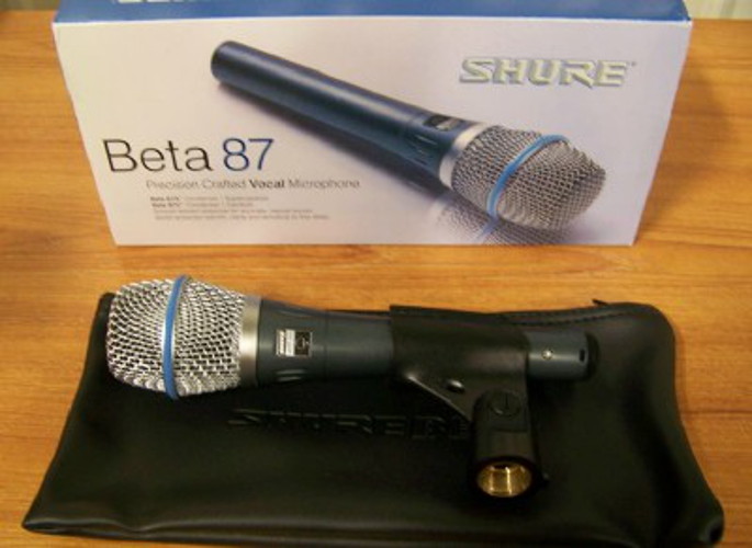 New Shure Beta87A Beta 87 Beta 87A Microphone w/ Warranty! Free 2 Day Shipping!