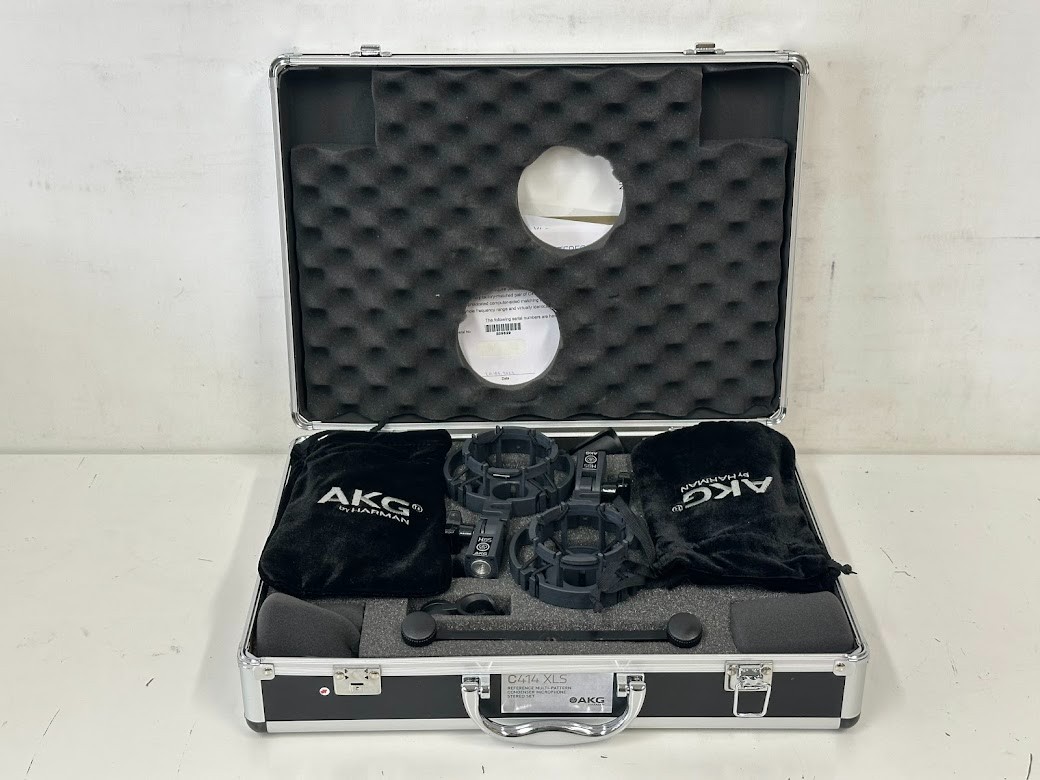 AKG Pro Audio C414XLS Pair Studio Grade Professional Large Diaphragm
