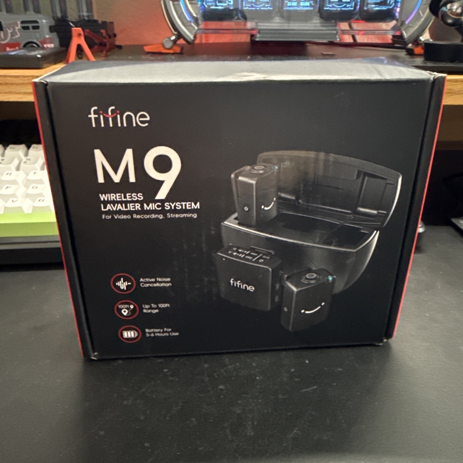 FiFine M9 Wireless Lavalier Mic System For Video Recording, Streaming