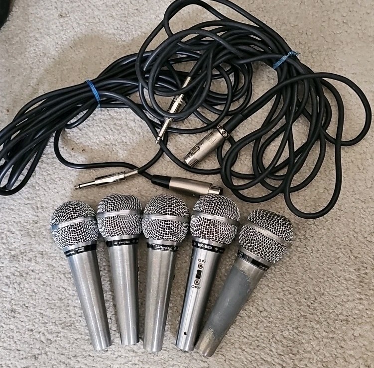 5x Nk-533 Uni-Directional Microphones