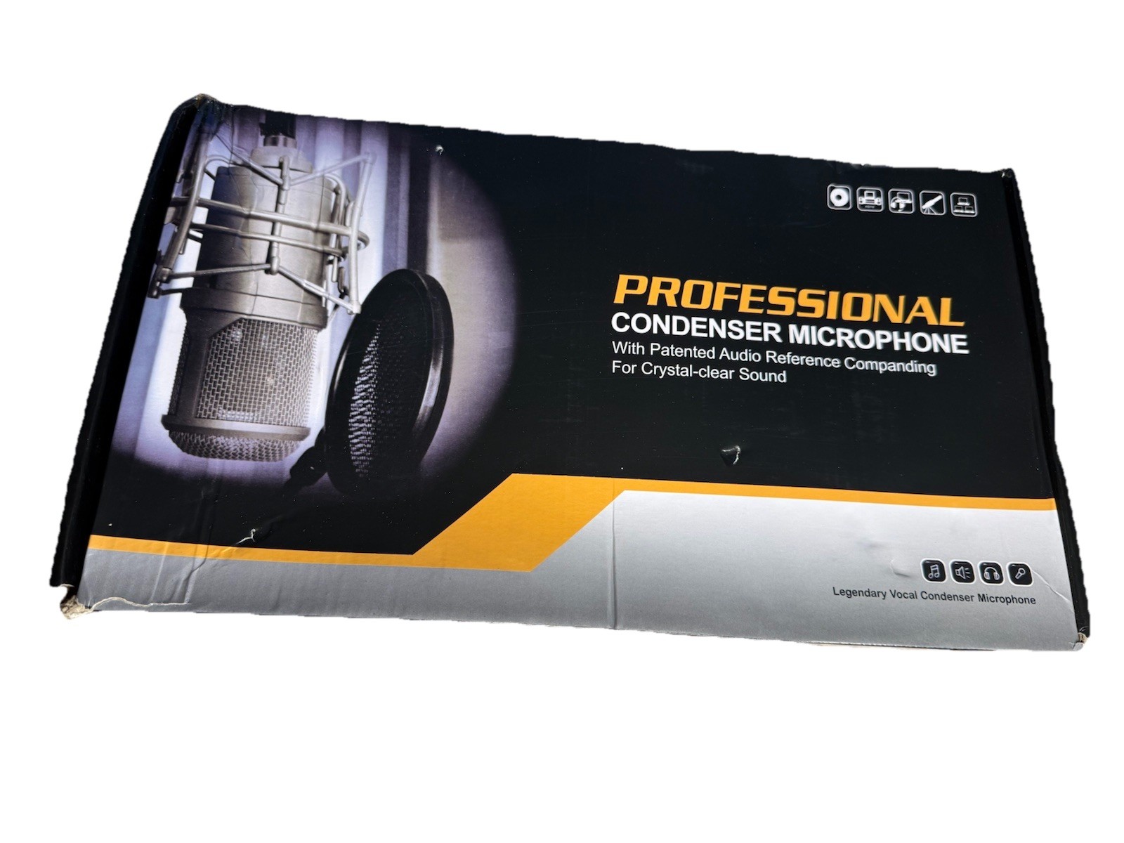 Professional Condenser Microphone Black Bundle One Pack ALPOWL BM800TZ