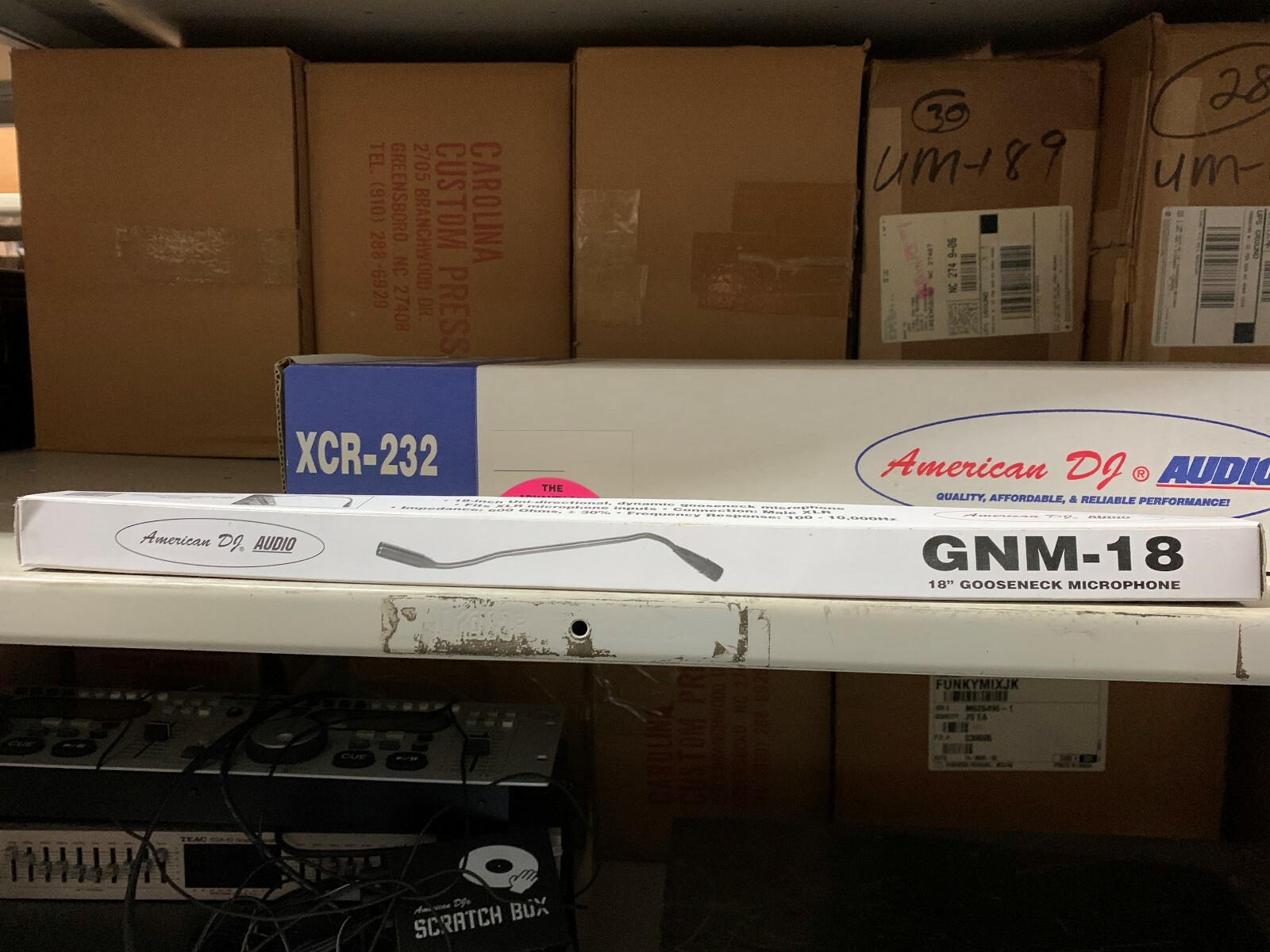 AMERICAN AUDIO DJ GNM-18 18″ Gooseneck Microphone BRAND NEW IN BOX
