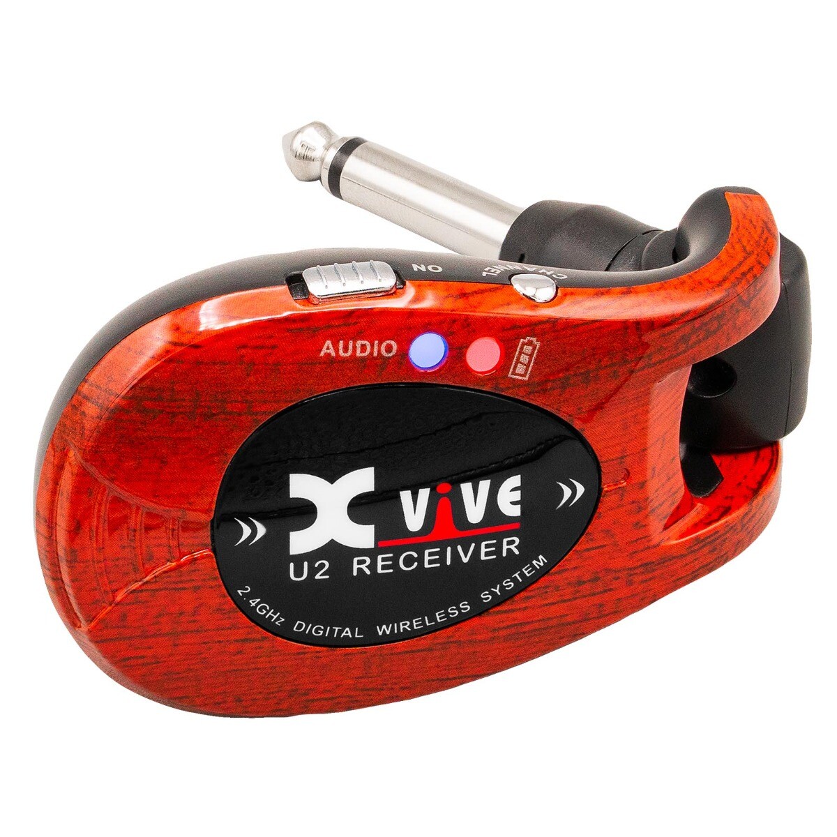 Xvive U2 Complete Guitar Bass Instrument Wireless System Redwood