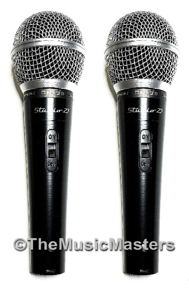 2X Professional Dynamic Handheld DJ Karaoke MICROPHONE w/Case XLR to 1/4″ Cable