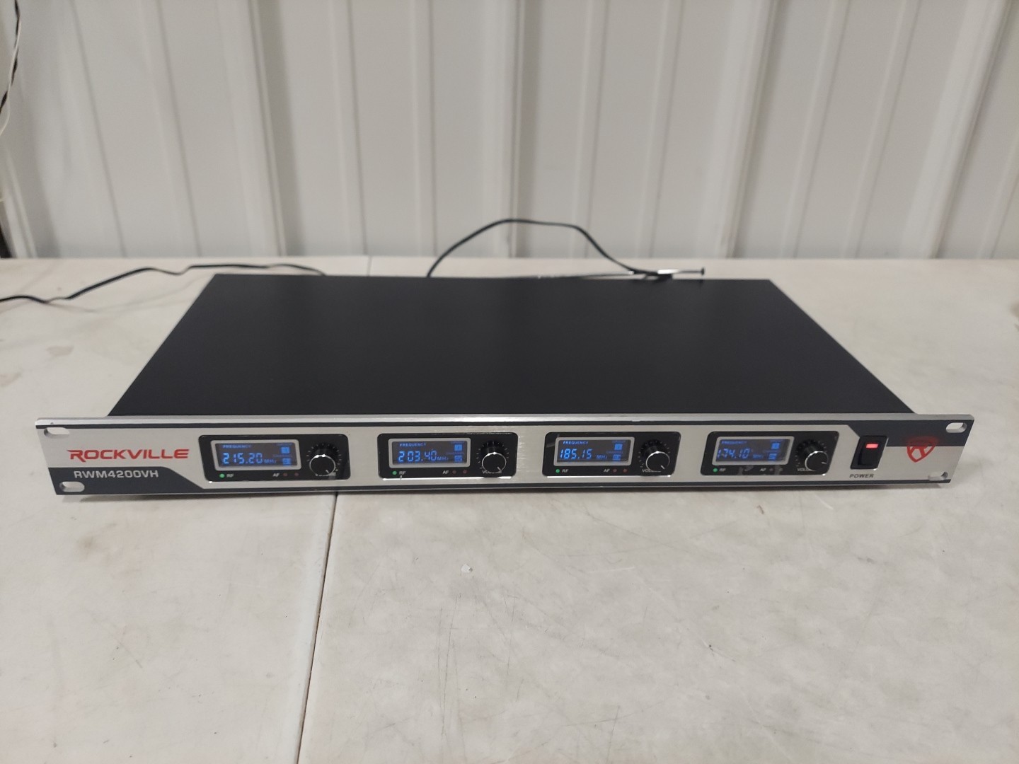 Rockville RWM4200VH VHF Wireless Quad HandHeld Microphone System (RECEIVER ONLY)