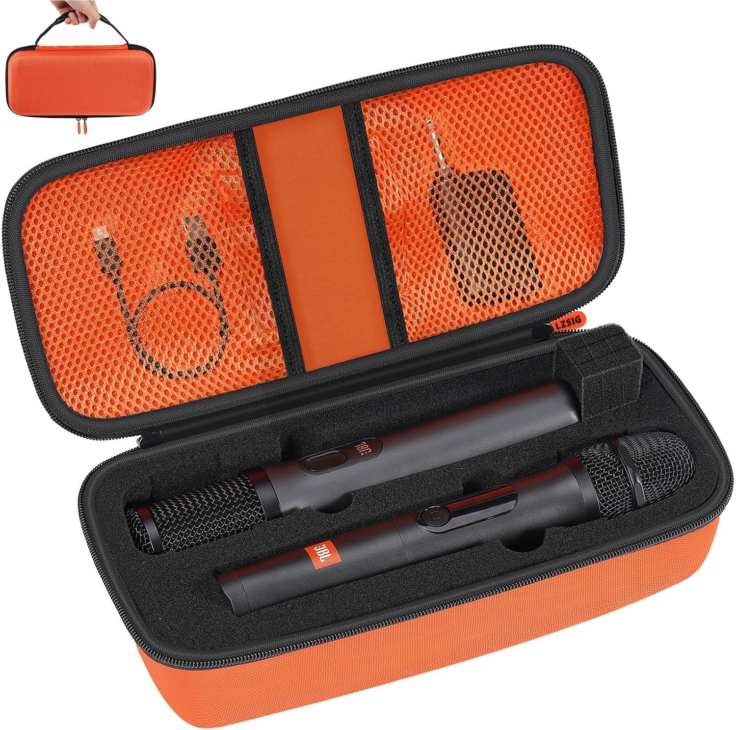 Wireless Microphone Case Compatible with JBL Wireless 2 Microphone System, Dual