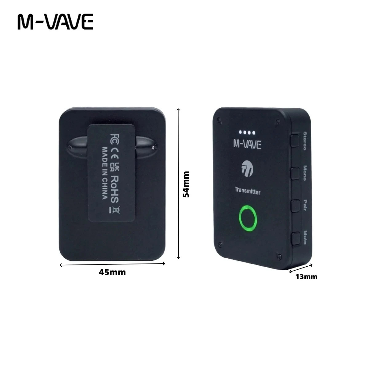 M-VAVE WP-9 2.4G Wireless Earphone Monitor System Transmitter Receiver Recording