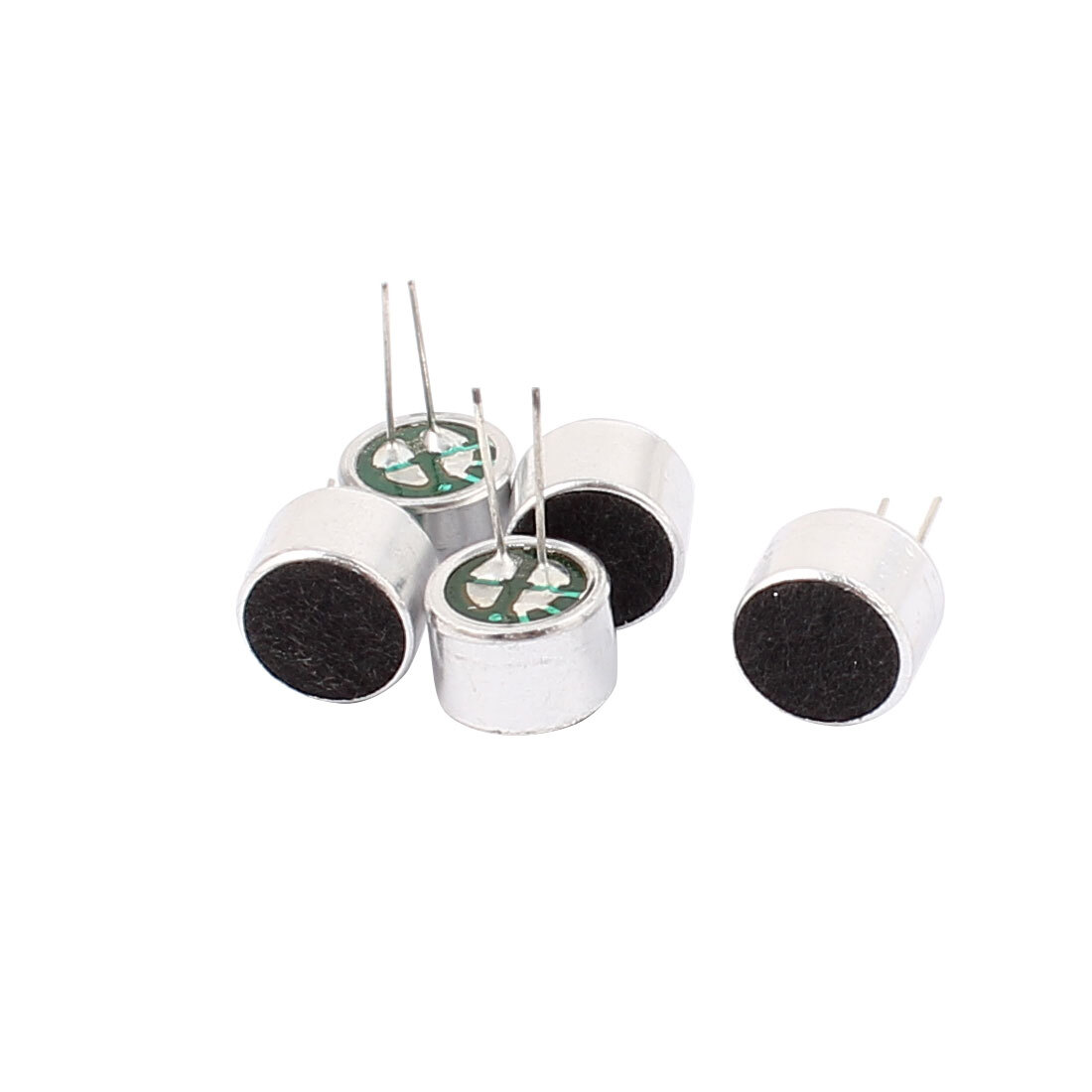 5 Pcs 10mm x 7mm Through Hole Mini Electret Microphone Condenser Pickup