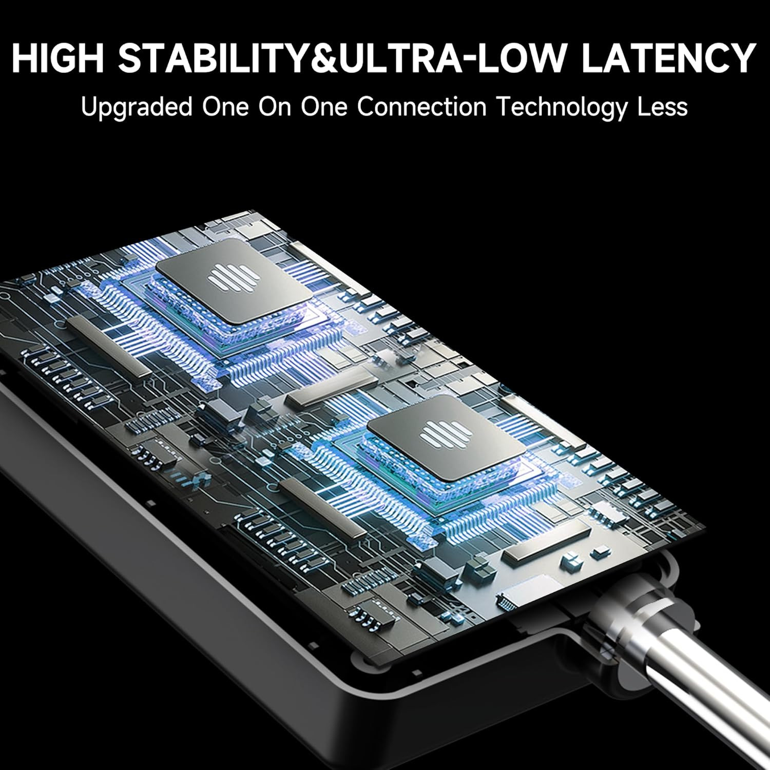Wireless Microphones, Wireless Microphone with One-To-One Chip Connection, Less