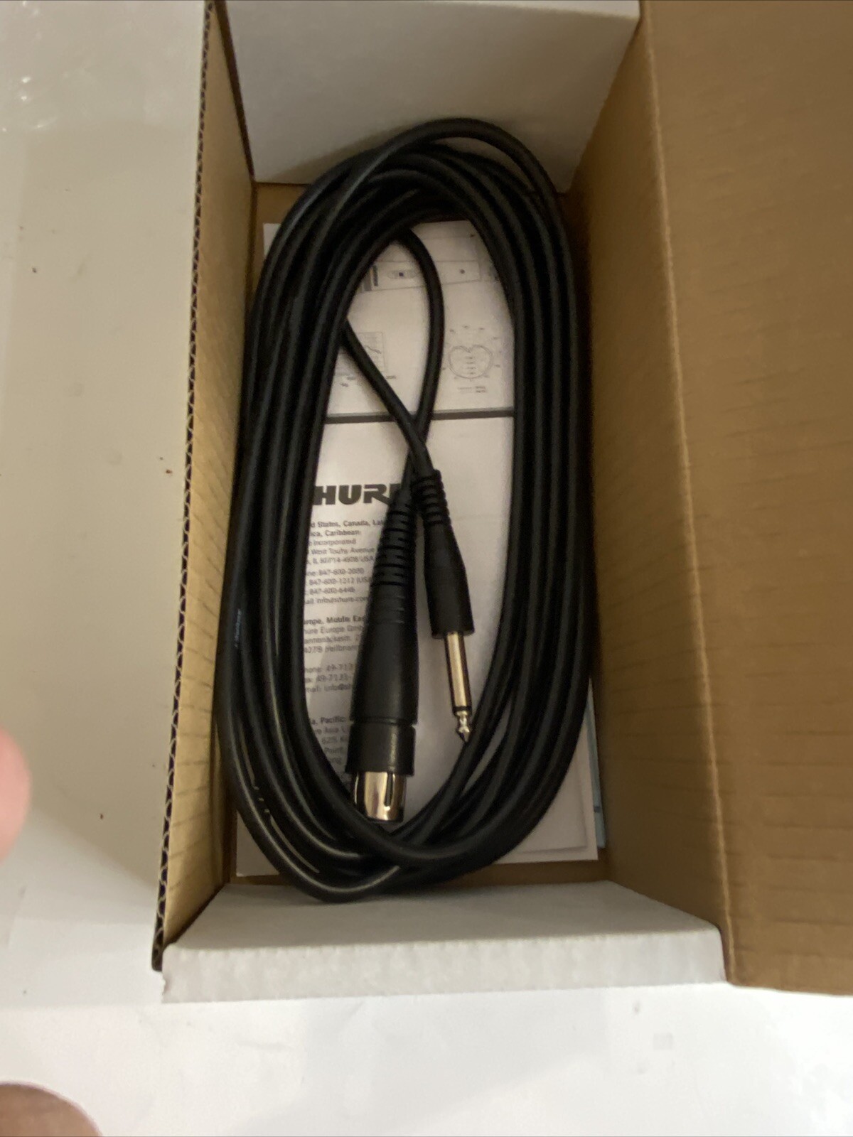 SHURE SV100-W Dynamic Cardioid Multi-Purpose MICROPHONE w/ Cable