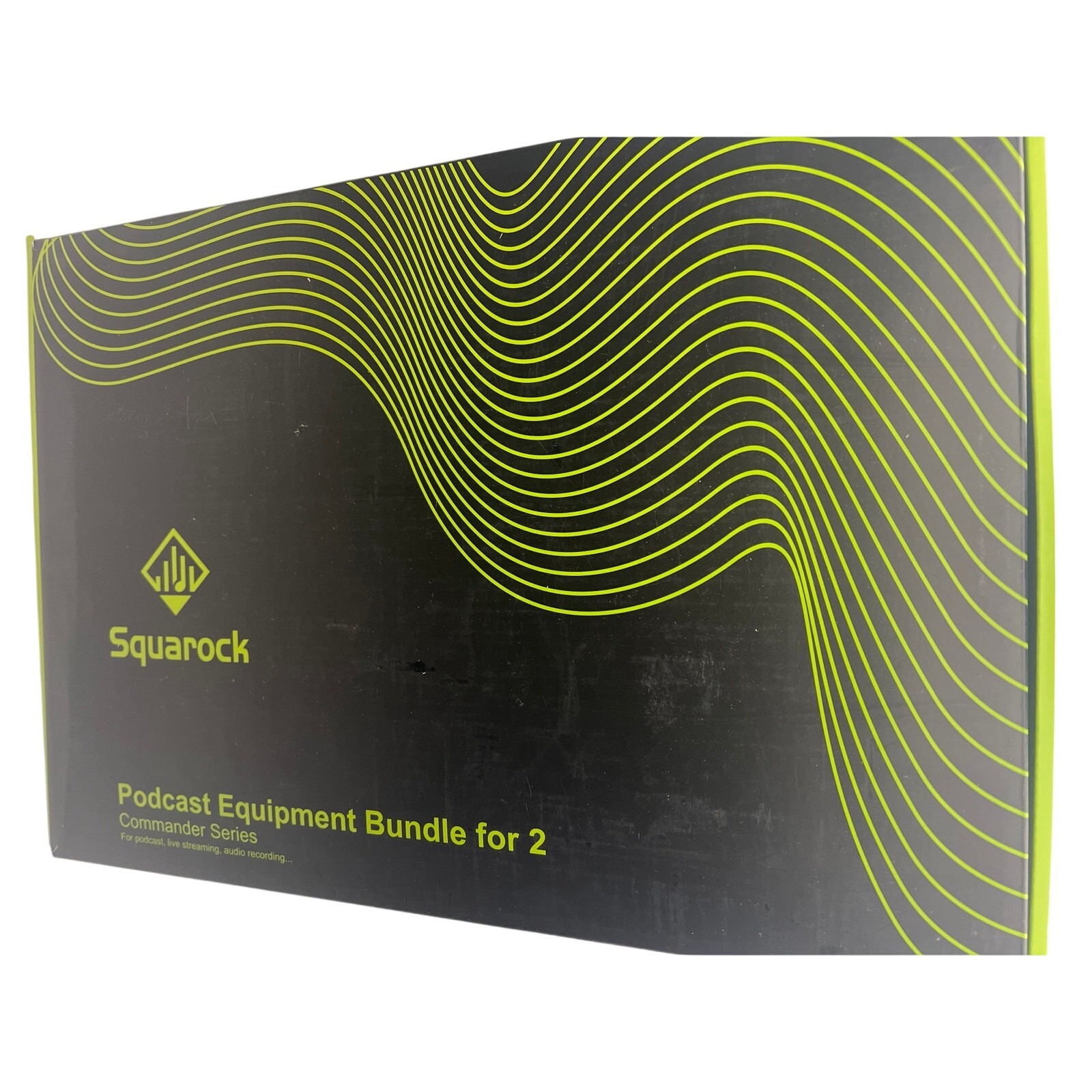 Squarock Commander M100 Podcast Bundle for 2 Audio Interface 48v XLR Streaming