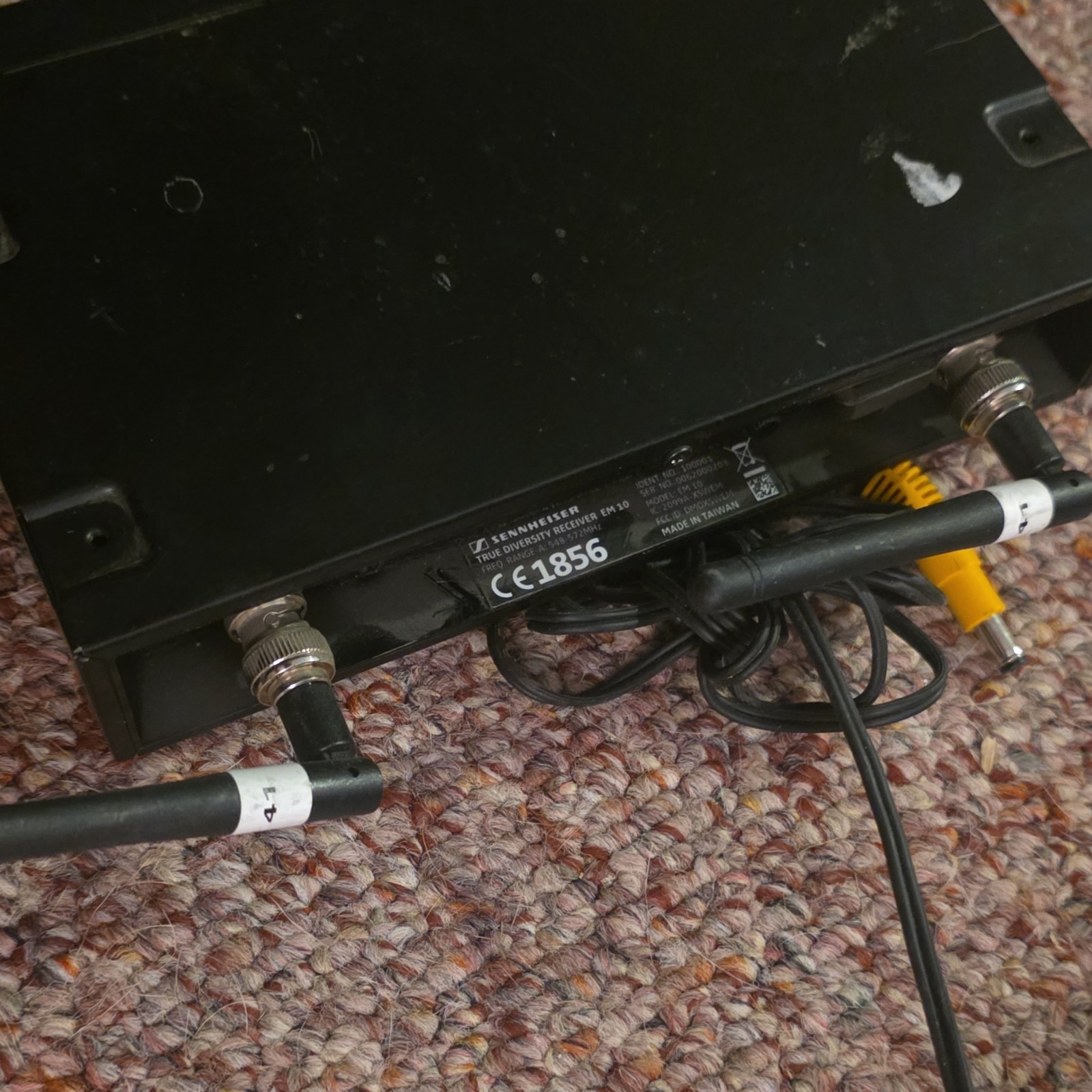 Sennheiser EM10 Wireless Microphone Receiver With Power Supply, AS IS