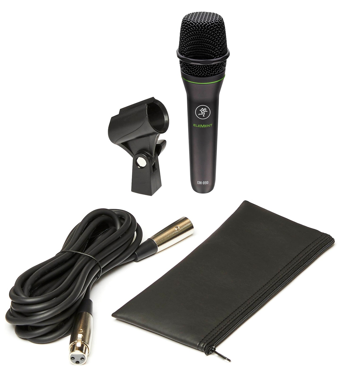 Mackie EM-89D Studio Recording Dynamic Microphone+Cable+Desk Stand+Pop Filter