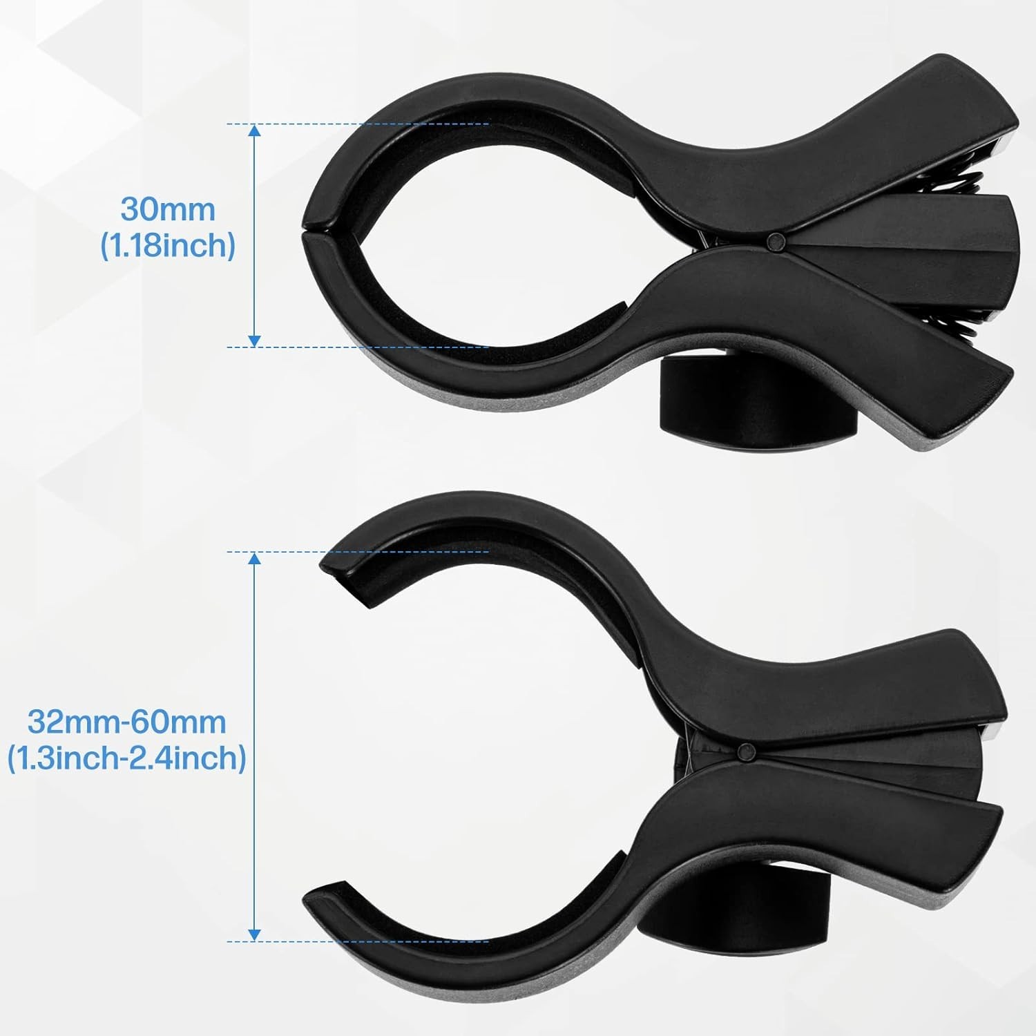 Versatile Mic Holder for Condenser & Wireless Microphones – Black Classic Style