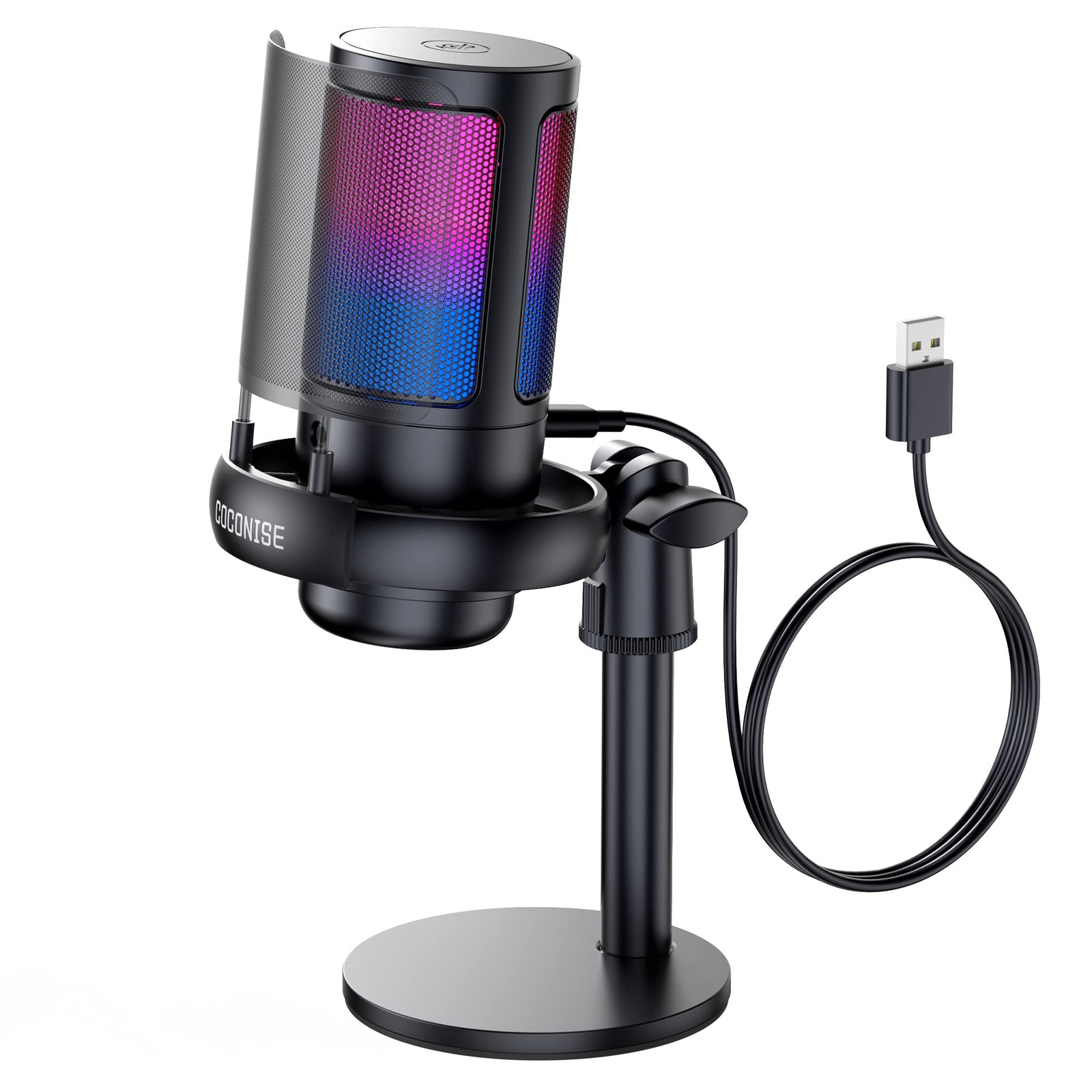 Gaming Microphone for PC: USB Mic for Podcasts Videos & Streaming – Condenser…