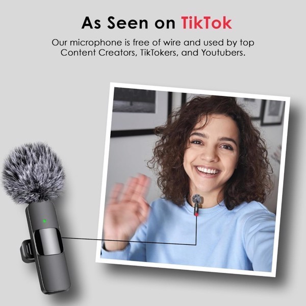 2 Pack iPhone Mic Crystal Clear Recording with USB-C for Podcast Microphone