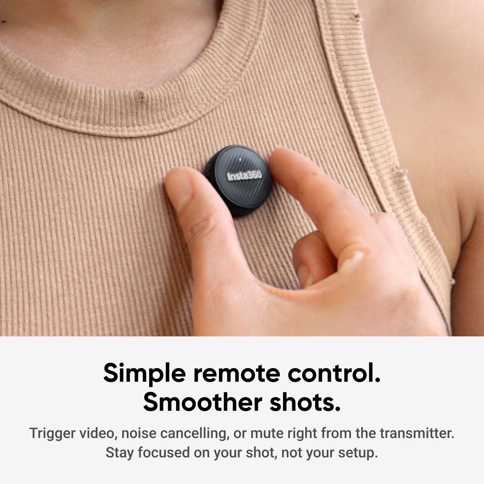 Mic Air Transmitter, 7.9g Ultralight, Wireless Microphone, Noise Cancelling, …